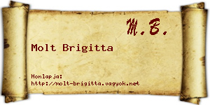 Molt Brigitta névjegykártya